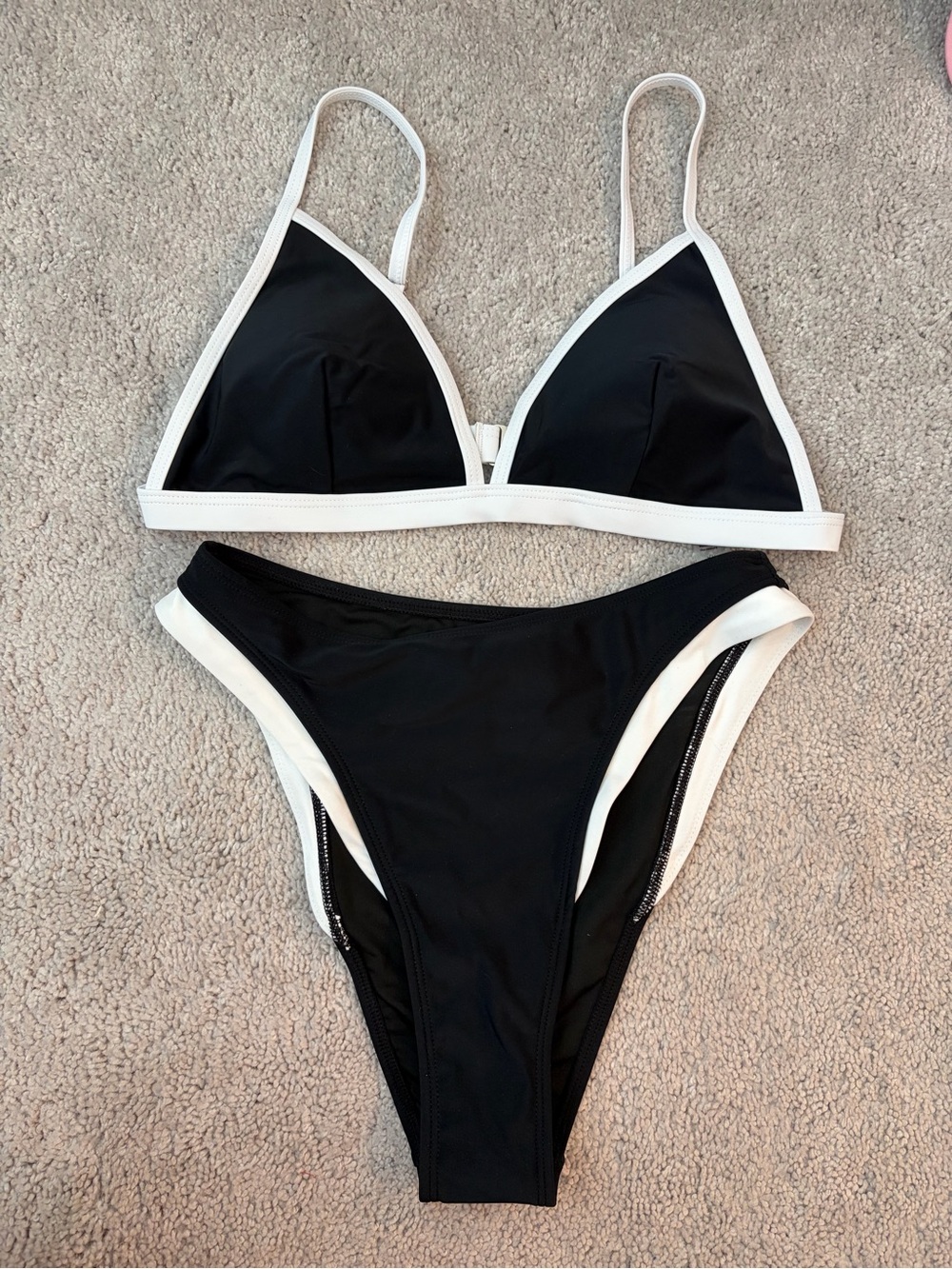 Brand new black and white swimsuit
